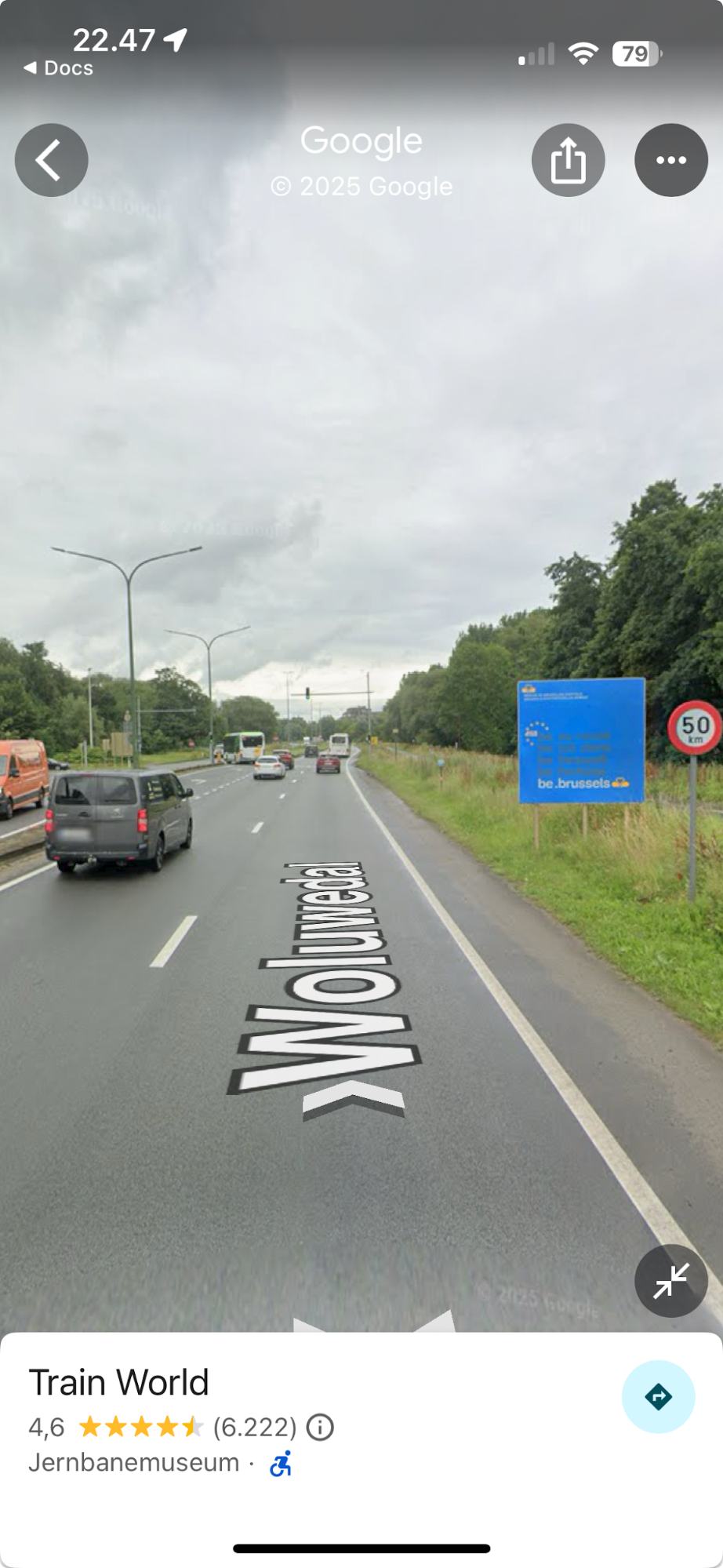 Bruxelles: Hovedvej 50 km/t