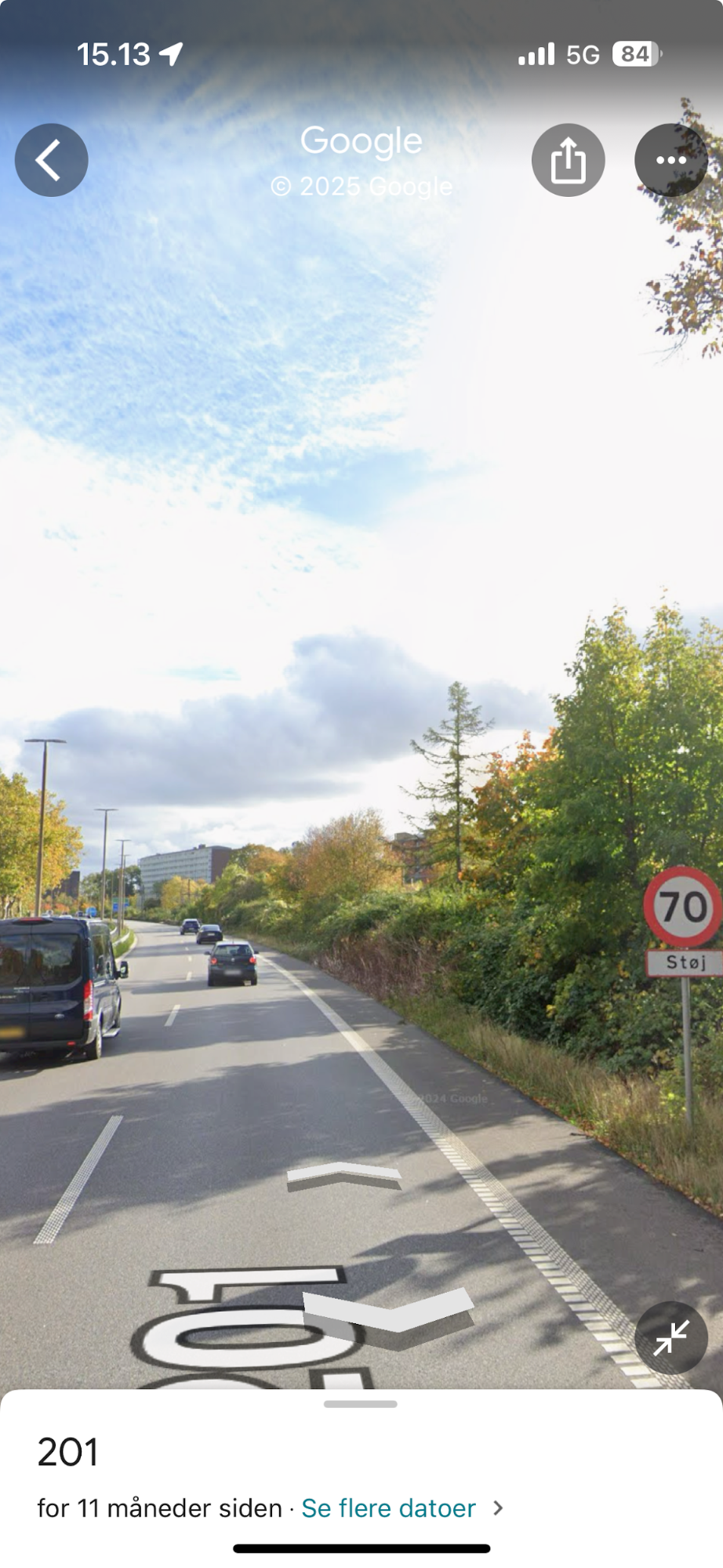 København: Motorvej 70 km/t